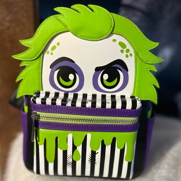 ??NWT-Loungefly Beetlejuice Mini Backpack?? main image 5